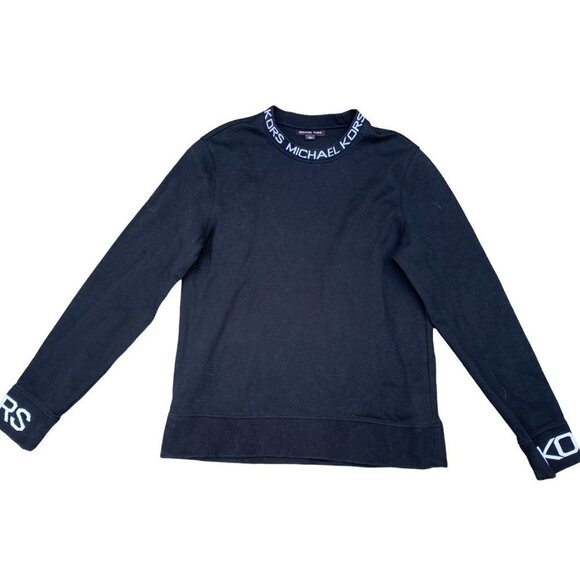 MICHAEL Kors Logo Tape Cotton Blend Sweater Large - Picture 2 of 5